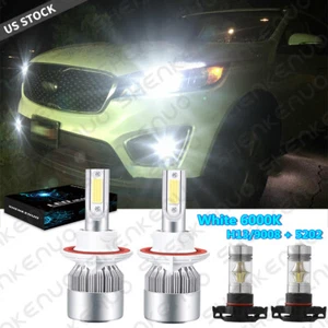 For Kia Soul 2014-2020 6000K LED Headlight High&Low Beam + Fog Light Bulbs White - Picture 1 of 10