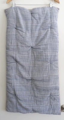 Pottery Barn Suave Algodón Rayas Azul Gris Sham Talla King Foto 1 de 4