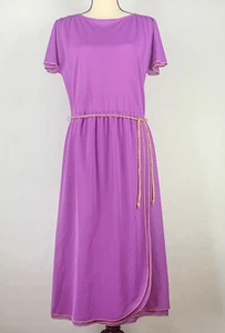 Magenta and Gold Vintage Long Dress Nu Mode Toronto - Picture 1 of 12