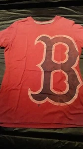 BOSTON RED SOX WOMEN'S NIKE RED CREW NECK SHORT SLEEVE TOP SIZE LG SLIM FIT - Picture 1 of 5