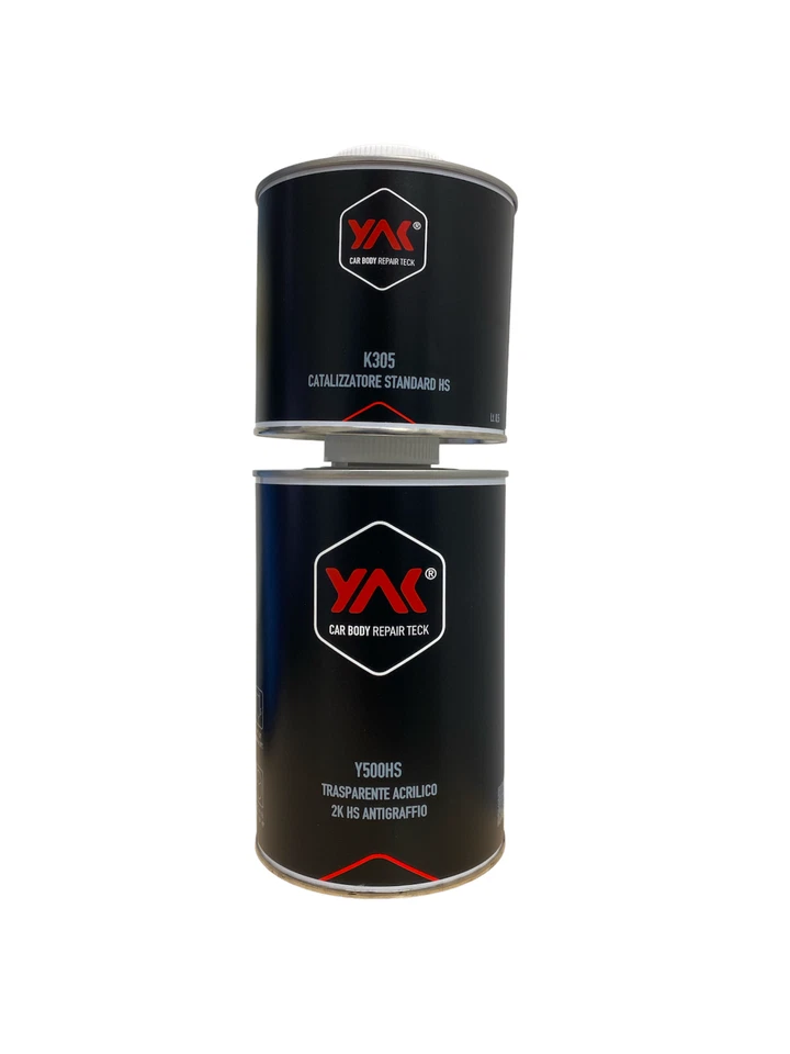 YAK PAINTS VERNICE TRASPARENTE BICOMPONENTE 2K ANTIGRAFFIO Lt. 1,5 AUTO MOTO CARROZZERIA