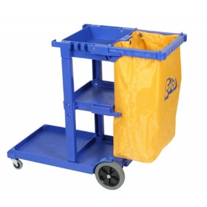 new EDCO Multi use Janitors Cleaning Trolley with Bag - Picture 1 of 4