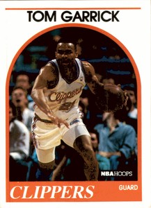 1989 Hoops #91 Tom Garrick Los Angeles Clippers   Rookie