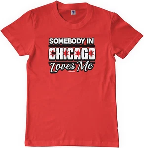Threadrock Kids Somebody in Chicago Loves Me Youth T-shirt Funny Slogan USA - Picture 1 of 7