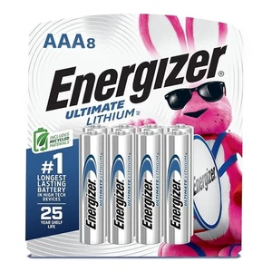 Energizer AAA Ultimate Lithium 20 Year Shelf Life 100% Leak Proof 8 Pack NEW - Picture 1 of 1