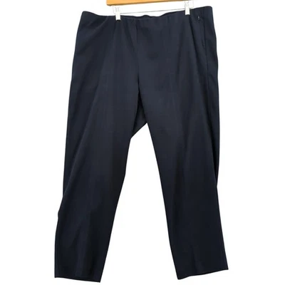 J Jill Pants Womens 20 Navy Essential Cotton Stretch Pull On Straight Work Comfy - Image 1 of 4