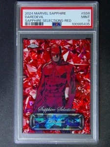 2024 Topps Chrome Marvel Sapphire Daredevil Red Selections 1/5 ≈1/1 PSA 9 - Picture 1 of 2