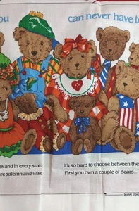 Cranston Print Works Company B is for Bears Sew Your Own Teddy Bear Book Fabric - Picture 1 of 8