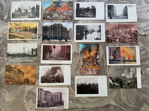 17 Original Vintage Postcards 1906 SAN FRANCISCO EARTHQUAKE FIRE DISASTER - Picture 1 of 10