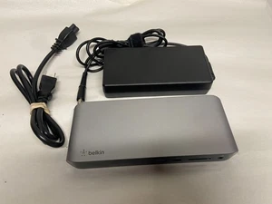 Belkin Thunderbolt 3 Dock Pro F4U097 con adaptador de corriente - Imagen 1 de 6
