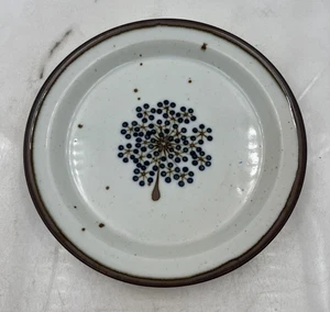 Vintage Dansk Designs Denmark NR Plate 8.5" Brown Blue Tree Studio Pottery - Picture 1 of 7