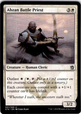 MTG Abzan Battle Priest Khans of Tarkir Uncommon #1 - Image 1 of 2