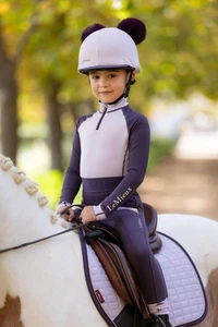 LeMieux Mini Base Layer Lilac | Kids, Riding, UV50+, Colour Contrast, Stretch - Picture 1 of 8