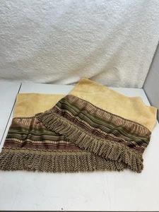 CROSCILL Napoleon Cream Gold Ruby  Fringed  Hand Towels Lot Of 2 15” X 27” - Picture 1 of 8