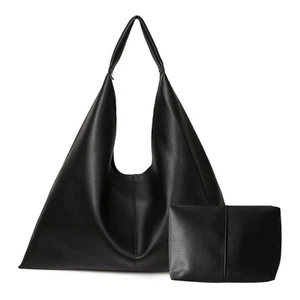 Leather Tote Bag, Oversized Hobo Bags, Large Tote Bag for Women Work, Vegan L... - Picture 1 of 6
