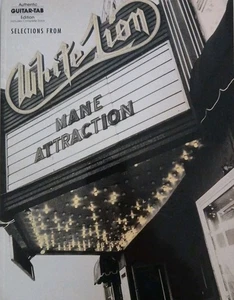 WHITE LION GUITAR TAB / TABLATURE /  SELECTIONS FROM MANE ATTRACTION / RARE - Picture 1 of 7