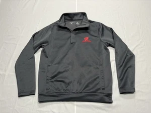 Wisconsin Badgers NCAA Antigua 1/4 Zip Long Sleeve Pullover Size Medium - Picture 1 of 6