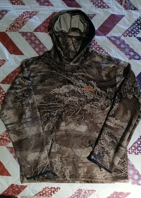 Realtree Sudadera con Capucha Juvenil XXL (18) Borde Camuflaje Pullover Cuello Polaina Máscara Facial Caza Foto 1 de 4