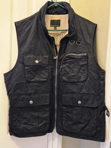  Banana Republic schwarz Safari & Travel Clothing Co Herren L Jagdweste Taschen - Bild 1 von 14
