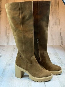 Dolce Vita  NWT Corry H2O Brown Suede Platform Knee High Boots Size 9.5 - Picture 1 of 10
