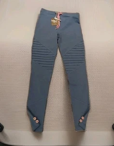NEW Matilda Jane Girls Pants Size 14 Just Imagine Keely Moto Leggings - Picture 1 of 7
