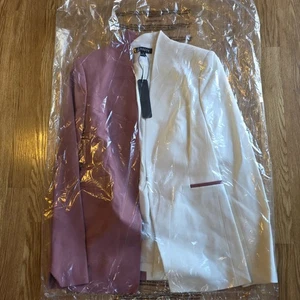 Seragyi - Nicole Blazer - Women's - Stunning Rose & White Colorblock - New! - Picture 1 of 8