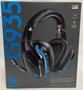 🎧 Auriculares inalámbricos para juegos Logitech G935 7.1 Surround LIGHTSYNC RGB PC PS5 PS4 - Imagen 1 de 8