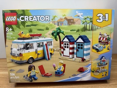 Lego Creator BEACH CAMPER VAN 31138 New Sealed Retired - Image 1 of 4