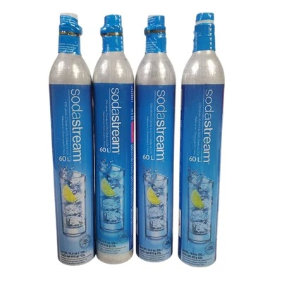 SodaStream CO2 Cylinder Carbonator 14.5 oz. Makes 60L Sealed NEW Full Set/4 - Image 1 of 2