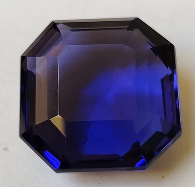 AAA+ Large Purple Amethyst 99.60 CT Asscher Cut Loose Gemstone Gift for Daughter - Image 1 of 4