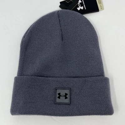 Under Armour Hombres Gorro Plegable con Puños con Logo Invierno Sombrero Gorra Tobogán Gris Foto 1 de 4