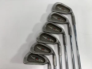 Ping Eye 2 + Iron Set 3-8 Red Dot 1* Flat Karsten ZZ-Lite Stiff Steel Mens RH - Picture 1 of 10
