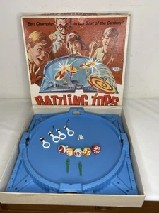 Vintage Ideal 1968 BATTLING TOPS Game 5.5 Tops 4 Pulls 4 Pegs - Picture 1 of 14