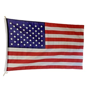 3x5 Foot American Flag, House Sleeve Pole Pocket, Deluxe Nylon~FREE SHIP! - Picture 1 of 4