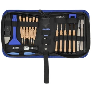 Kit herramientas completo reparación smartphones y tablets con 24 piezas Negro - Zdjęcie 1 z 6