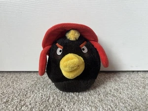 Angry Birds Plush Winter Hat Bomb Black Bird 5” No Sound Commonwealth 2011 - Picture 1 of 4