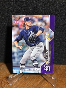 2020 Topps UK Edition CHRIS PADDACK Padres #2 Future Stars PURPLE PARALLEL 48/50