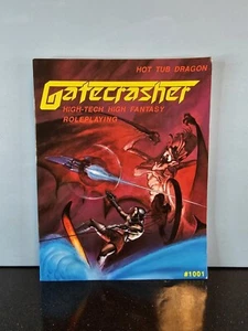 Gatecrasher - Hot Tub Dragon - High Tech High Fantasy Role-playing Book 1992 VGC - Picture 1 of 24