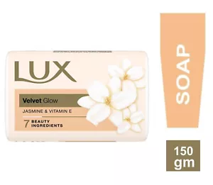 LUX Velvet Touch Glow Bathing Bar Jasmine Beauty Soap For Glowing Skin 150 gram - Picture 1 of 23