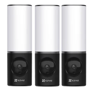 EZVIZ LC3 Smart Outdoor Security Light,Wandlampe mit Überwachungskamera, 3er-Set - Bild 1 von 4
