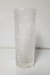 Vintage Art Glass Vase - Clear crackle glass Ice look - Picture 1 of 6