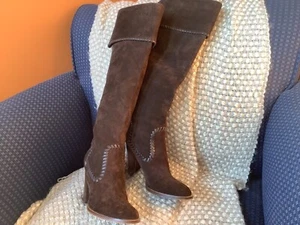 Botas altas de gamuza marrón Michael Kors usadas en excelente estado!!!! - Imagen 1 de 8