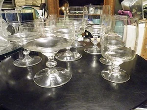 JUEGO DE 8 - CRISTAL SASAKI - SAS17 - Jugo de Champagne y Agua COMO NUEVO Mediados de Siglo - Imagen 1 de 5