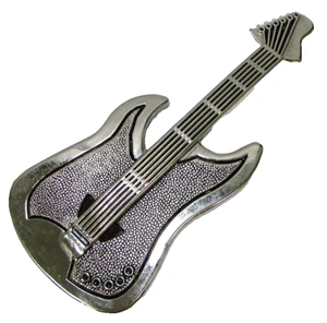 Hebilla de cinturón de guitarra eléctrica recortada de colección música rock roll RB jazz country 6 cuerdas - Imagen 1 de 4
