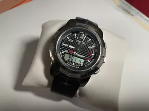 Tissot 253/353P T-Touch Titanium/Sapphire/Carbon Smart Watch, New Battery - Picture 1 of 8