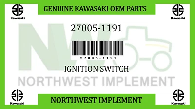 Kawasaki Mule NEW OEM Ignition Switch With Key (1990-2025) P/N- 27005-1146  - Image 1 of 2