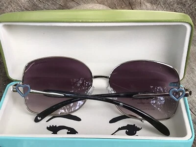 Gafas de sol Kate Spade Icónicas Estuche con Ojos Logo Tela y Juicy Couture Corazón NUEVO Foto 1 de 4