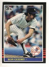 1985 Donruss New York Yankees Baseball Card #214 Ron Guidry