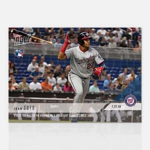 Juan Soto 2018 Topps Now #510 HR 3 Straight Games RC Nationals /1483 - Picture 1 of 2