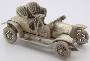 Vintage Italian Handmade Genuine Silver RARE Opel Coupe 1909 LARGE Car Figurine - Picture 1 of 13